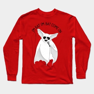 Bat | Animal Karaoke collection | Red Long Sleeve T-Shirt